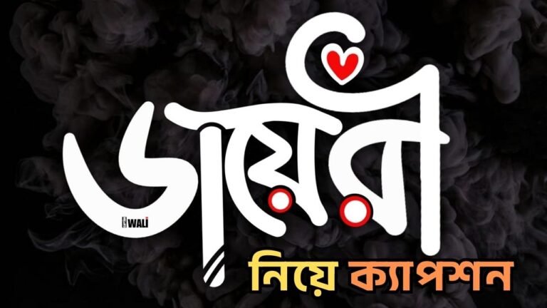 ডায়েরি নিয়ে ক্যাপশন