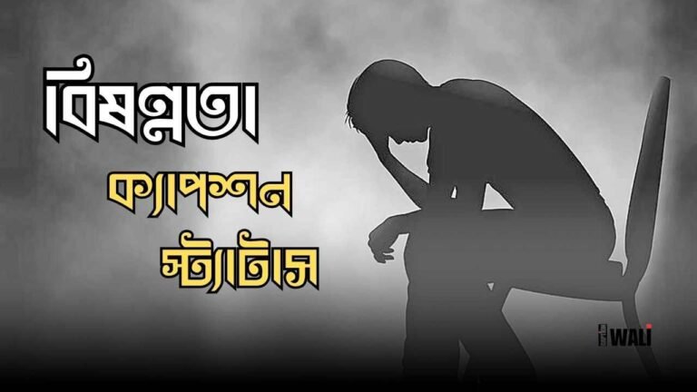 বিষণ্নতা ক্যাপশন, স্ট্যাটাস, উক্তি ও কিছু কথা