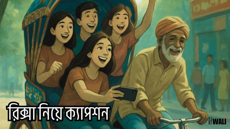 রিক্সা নিয়ে ক্যাপশন