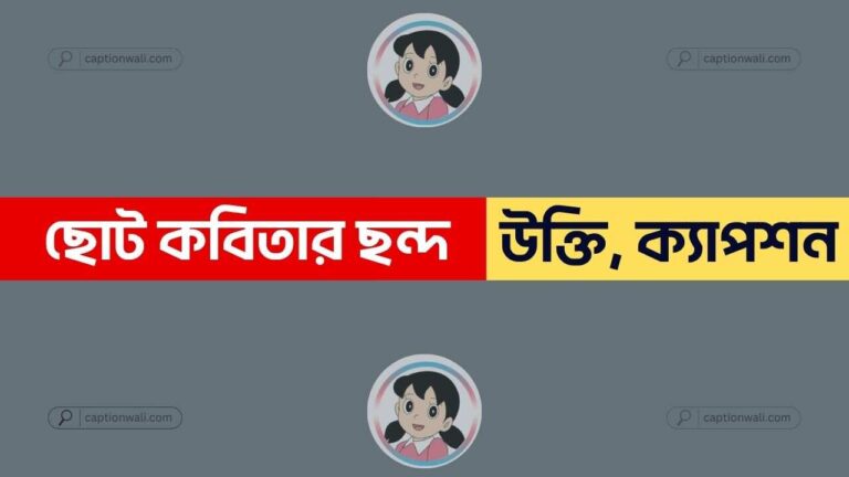ক্যাপশন ছোট কবিতার ছন্দ