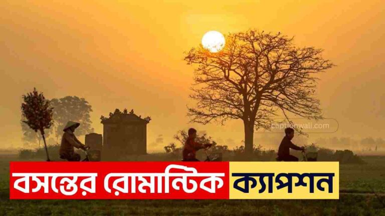 বসন্তের রোমান্টিক ক্যাপশন