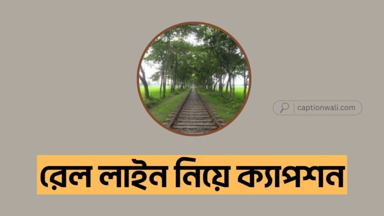 রেল লাইন নিয়ে ক্যাপশন