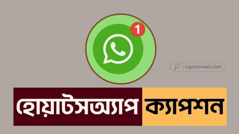 হোয়াটসঅ্যাপ ক্যাপশন