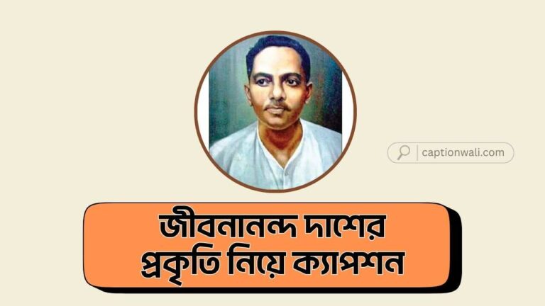 জীবনানন্দ দাশের প্রকৃতি নিয়ে ক্যাপশন