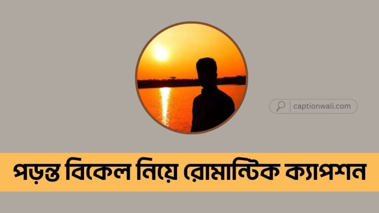 পড়ন্ত বিকেল নিয়ে রোমান্টিক ক্যাপশন